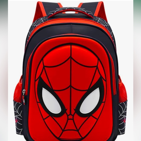 Backpack 3D Comic Backpack Kids bonus pencil case and keychain bundle Spider-Man - Picture 1 of 8